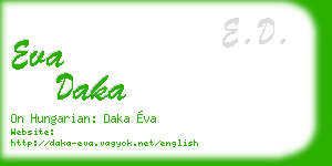 eva daka business card